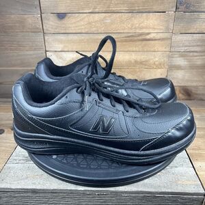 New Balance 577 Mens Sz US 11 2E Lace Up Black Athletic Shoes NO INSOLES